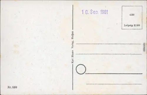 Ansichtskarte Meißen Panorama-Ansicht 1961