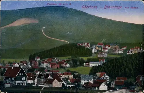 Ansichtskarte Braunlage Panorama-Ansicht 1913
