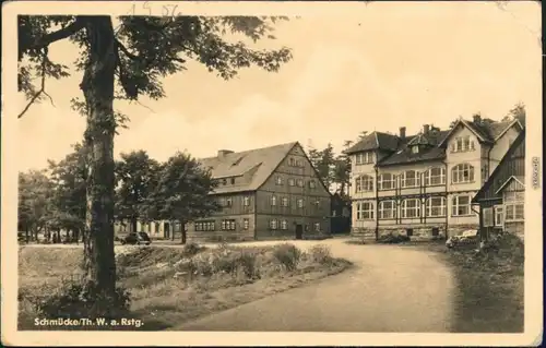 Ansichtskarte Schmücke-Gehlberg Ferienheim der VEB-Eisenwerke West 1955