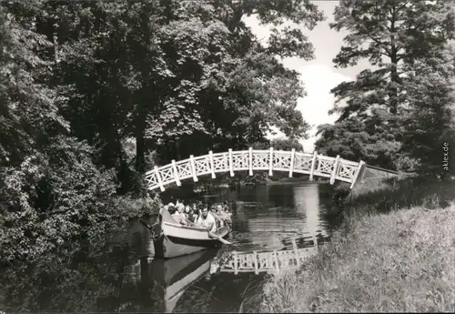 Wörlitz Oranienbaum Landschaftspark Wörlitz: Stufenbrücke (Weiße Brücke) 1982