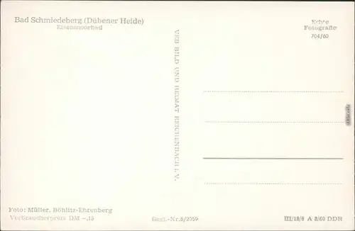 Ansichtskarte Pretzsch-Bad Schmiedeberg Eisenmoorbad 1960