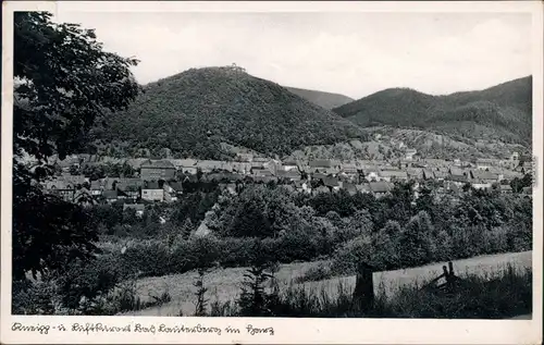 Ansichtskarte Bad Lauterberg im Harz Panorama-Ansicht 1938