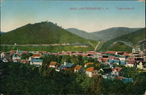 Ansichtskarte Bad Lauterberg im Harz Panorama-Ansicht 1921
