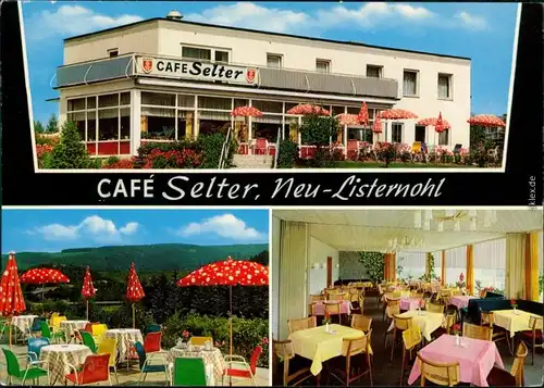 Neu-Listernohl Attendorn 3 Bild Cafe Selter - innen und außen 1976