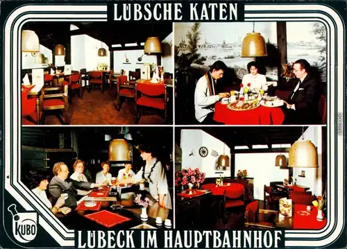 Ansichtskarte Lübeck Lübsche Katen - Bahnhofsrestaurant 1975