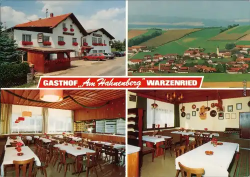 Warzenried-Eschlkam Gasthof-Pension Am Hahnenberg - Außen- und Innenansicht 1972