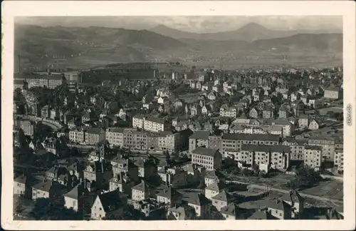 Ansichtskarte Aussig Ústí nad Labem (Ustji, Ustjiss) Panorama-Ansicht 1958