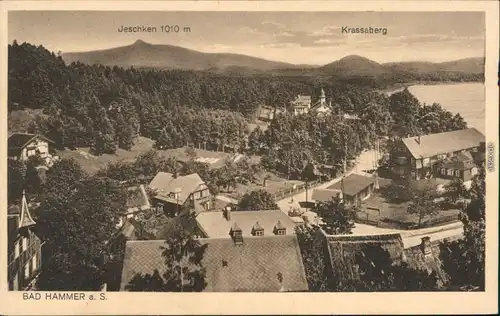 Hammer am See Hamr na Jezeře Stadtpartie Straße - Jeschken b Liberec 
1924