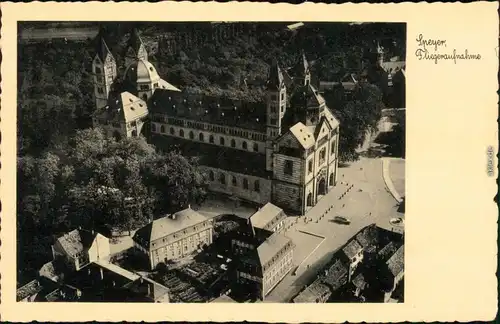 Ansichtskarte Speyer Luftbild: Kirche 1939