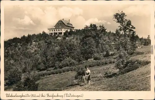 Ansichtskarte Reichenberg Liberec Partie an der Waldbergbaude 1941 