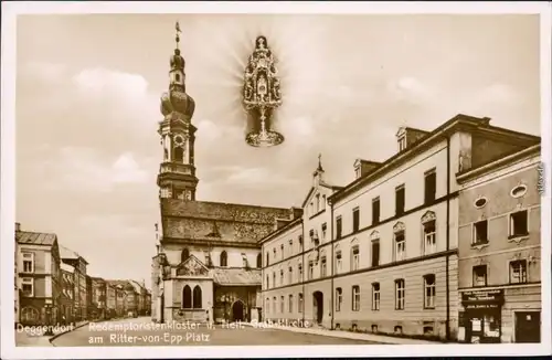 Deggendorf Redemptoristenkloster  Grab-Kirche am Ritter-von-Epp-Platz 1932