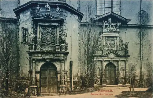 Ansichtskarte Helmstedt Portal des Juleums 1913 