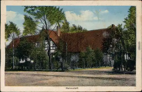 Ansichtskarte Heimstatt-Freistatt Partie am Gasthof 1922 