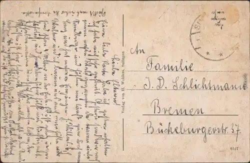 Ansichtskarte Heimstatt-Freistatt Partie am Gasthof 1922 