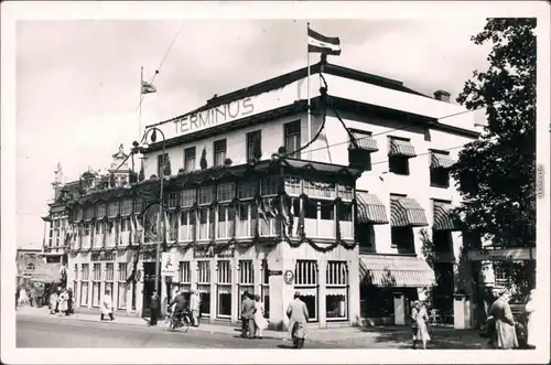 Ansichtskarte Utrecht Utrecht Partie am Hotel Terminus 1940 