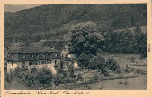 Schlottwitz-Glashütte Partie an der Gaststätte Klein Tirol 1932 