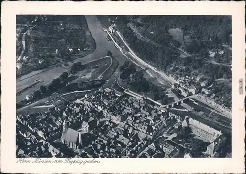 Ansichtskarte Hannoversch Münden Hann. Münden Luftbild 1932 