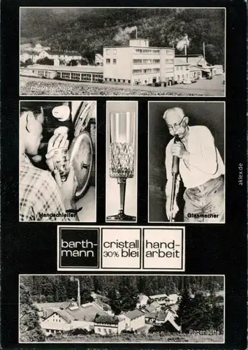Ansichtskarte Regenhütte Wolfach Mehrbild Barthmann Kristallbetriebe 1968