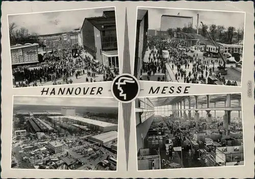 Ansichtskarte Hannover Messe - Hallen innen und außen 1964 