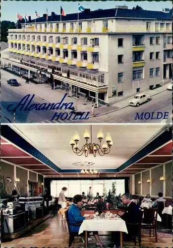 Ansichtskarte Molde 2 Bild: Alexandra Hotel - Innen u. außen 1968
