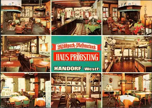 Handorf Münster (Westfalen) Innen  Wildpark Restaurant Haus Pröbsting 1978