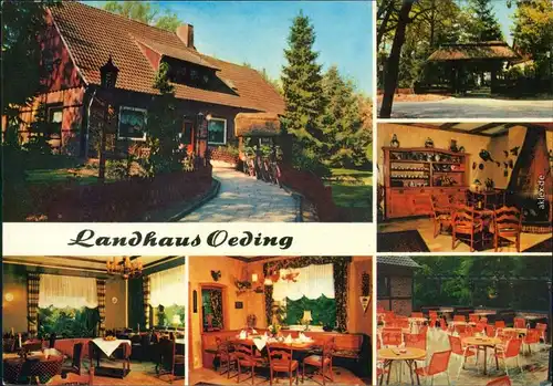 Ansichtskarte Greven Landhaus Oeding:Innen und außen 1978