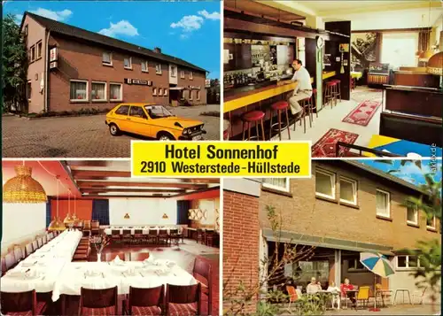 Ansichtskarte Hollwege-Westerstede Hotel Sonnenhof - Innen und außen 1969