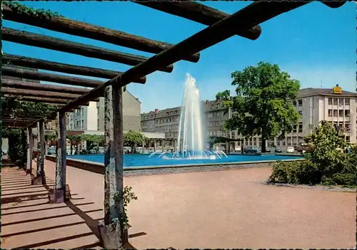 Ansichtskarte Mönchengladbach Partie am Bismarckplatz 1969