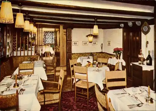 Ansichtskarte Meersburg Gaststube - Weinhaus u. Hotel Bandner 1972