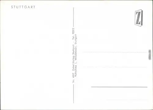 Ansichtskarte Stuttgart die Stadt bei Nacht 1969 