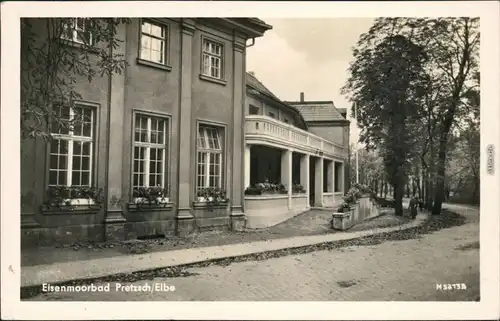 Ansichtskarte Pretzsch-Bad Schmiedeberg Eisenmoorbad - Straßenpartie 1956 