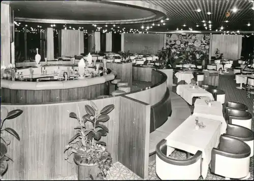 Ansichtskarte Warnemünde-Rostock Hotel Neptun - Sky Bar 1980 