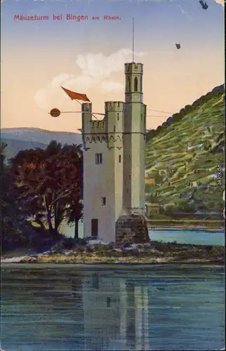 Ansichtskarte Bingen am Rhein Binger Mäuseturm 1907