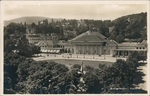 Ansichtskarte Baden-Baden Kurhaus 1932