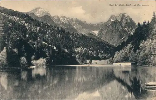 Ansichtskarte Garmisch-Partenkirchen Riessersee 1914