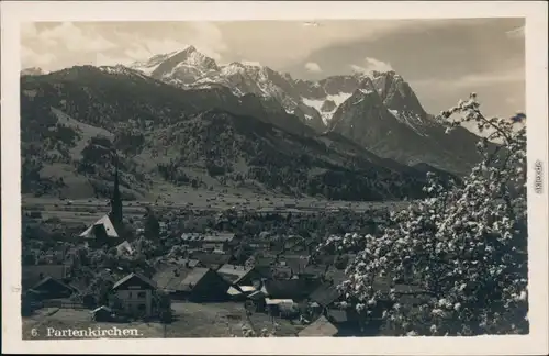 Ansichtskarte Garmisch-Partenkirchen Bergpanorama 1932