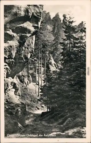 Ansichtskarte Oybin Am Kelchstein Zittauer Gebirge 1953 