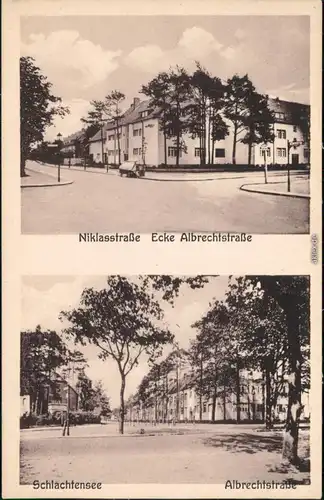 Schlachtensee-Berlin Niklasstraße und Albrechtstraße Steglitz Zehlendorf 1926