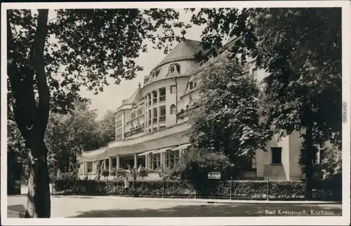 Ansichtskarte Bad Kreuznach Partie am Kurhaus 1932 