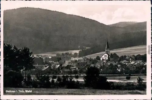 Ansichtskarte Gehren Blick auf die Stadt 1961 