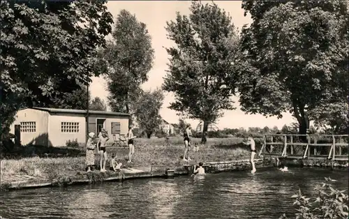 Ansichtskarte Gommern Städtische Badeanstalt 1968