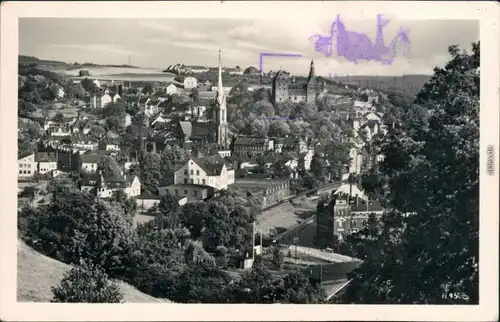 Ansichtskarte Mylau Panorama-Ansicht 1955