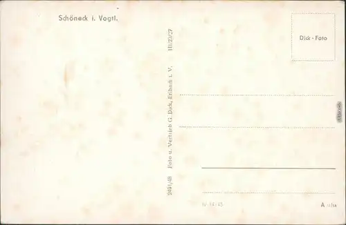 Ansichtskarte Schöneck (Vogtland) Panorama-Ansicht 1954