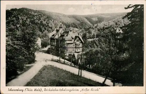 Ansichtskarte Schwarzburg Reichsbahn-Erholungshei Weißer Hirsch 1953 