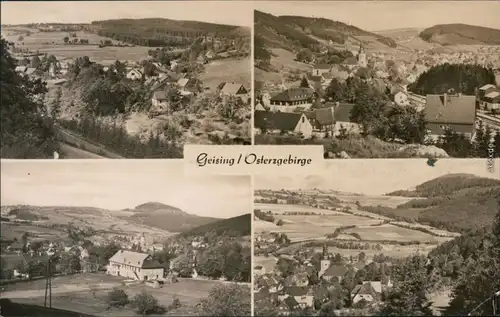 Ansichtskarte Geising-Altenberg (Erzgebirge) Panorama-Ansichten 1963