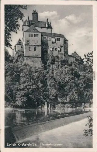 Ansichtskarte Kriebstein Schloß Kriebstein, Heimatmuseum 1958