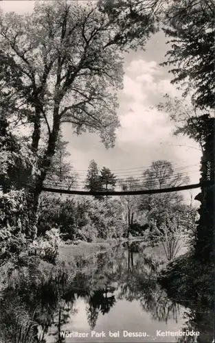 Wörlitz-Oranienbaum-Wörlitz Kettenbrücke - Wörlitzer Park 1968 