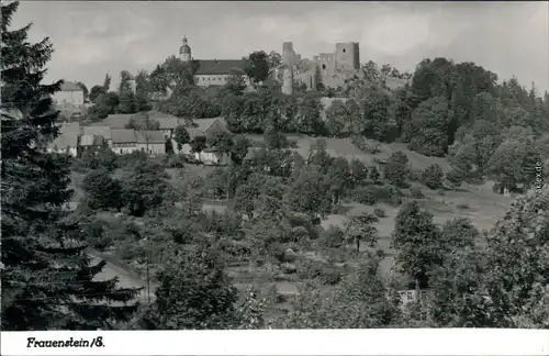 Ansichtskarte Frauenstein (Erzgebirge) Blick auf die Stadt 1974 