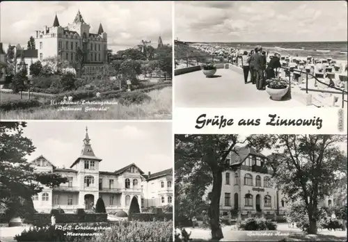 Zinnowitz Strand, FDGB-Ferienheim Meereswarte, IG-Wismut-Erholungsheim 1974