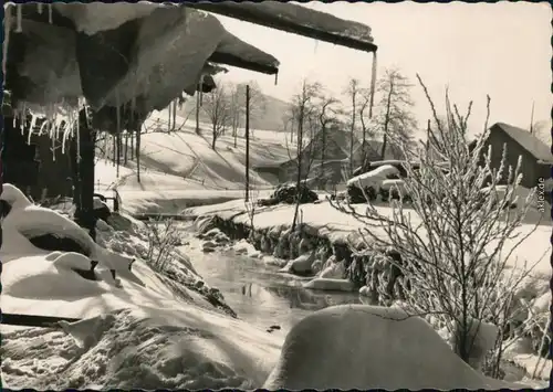 Ansichtskarte Wildenthal-Eibenstock Große Bockau im Winter 1965